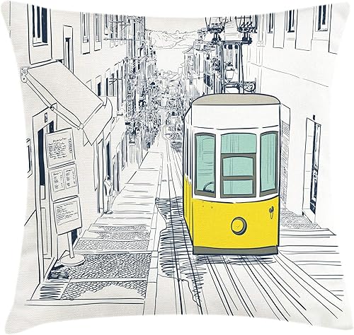 Miniatura 7 de Ambesonne Funda de cojín náutica, ancla con cuerda marina sobre fondo de madera, temática de crucero, vida marina, océano, costa, crucero, funda de