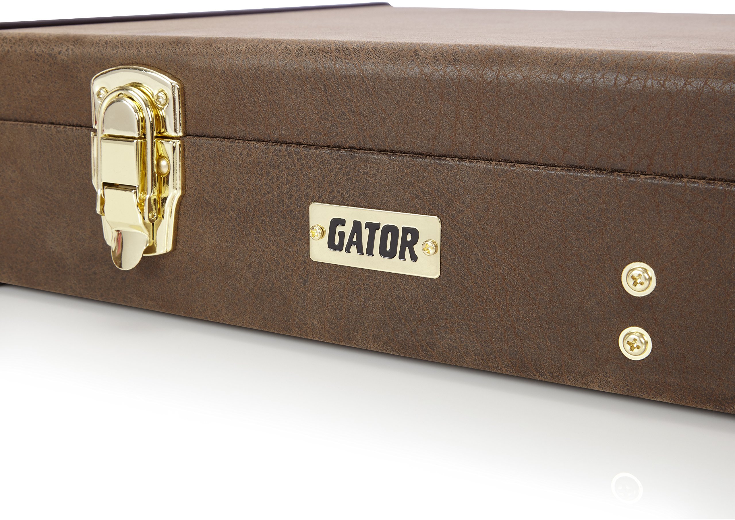 Gator Cases Deluxe walizka na gitarę standardową elektryczną w stylu vintage, brązowa (GW-ELECT-VIN)