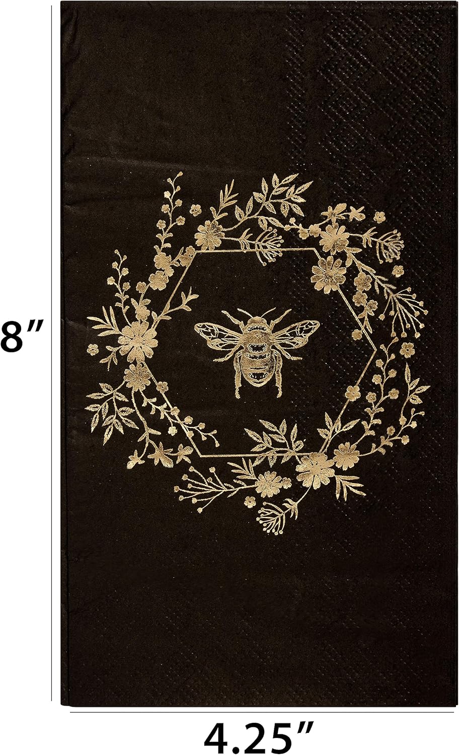 Caspari Matisse - Servilletas De Papel Para Invitados En Color Negro