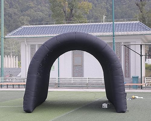 Miniatura 4 de SAYOK Túnel inflable de 16.8 pies, entrada de túnel deportivo, túnel deportivo, tienda de campaña inflable de túnel de fútbol con soplador para