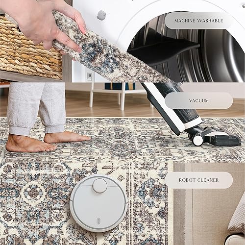 Miniatura 7 de Maples Rugs alfombra de área con diseño envejecido