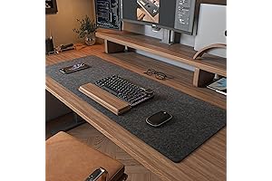 Felt Desk Mat and Mouse Pad 36" x 12"