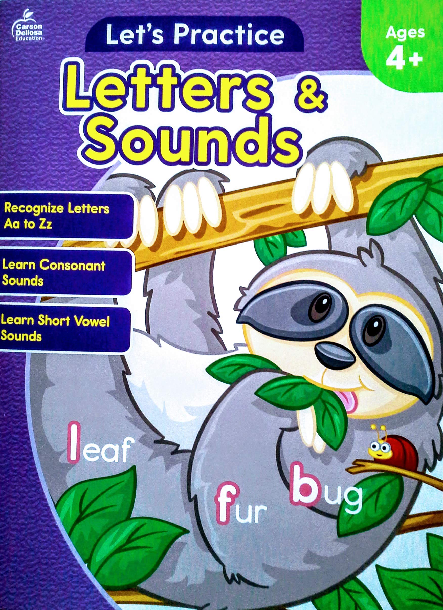 Let's Practice Letters & Sounds Workbook Ages 4+: Carson Dellosa ...