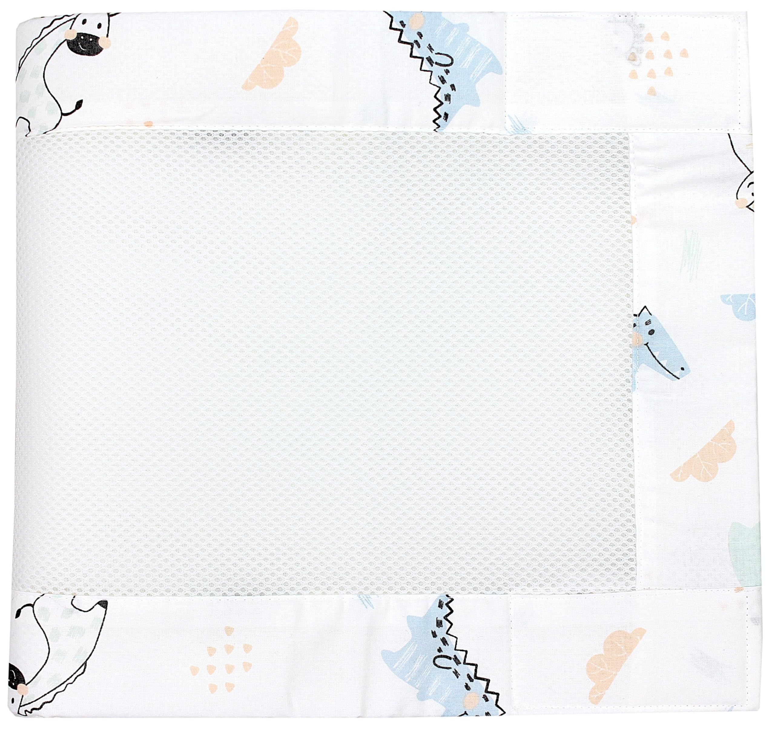 TupTam Kinderbedje Bumper Bescherming Mesh Baby Nest 3D Mesh 2 Pak, Dierenkoppen safari, ca. 128 x 30 cm (voor babybed 140x70 TupTam Kinderbedje Bumper Bescherming Mesh Baby Nest 3D Mesh 2 Pak, Dierenkoppen safari, ca. 128 x 30 cm (voor babybed 140x70
