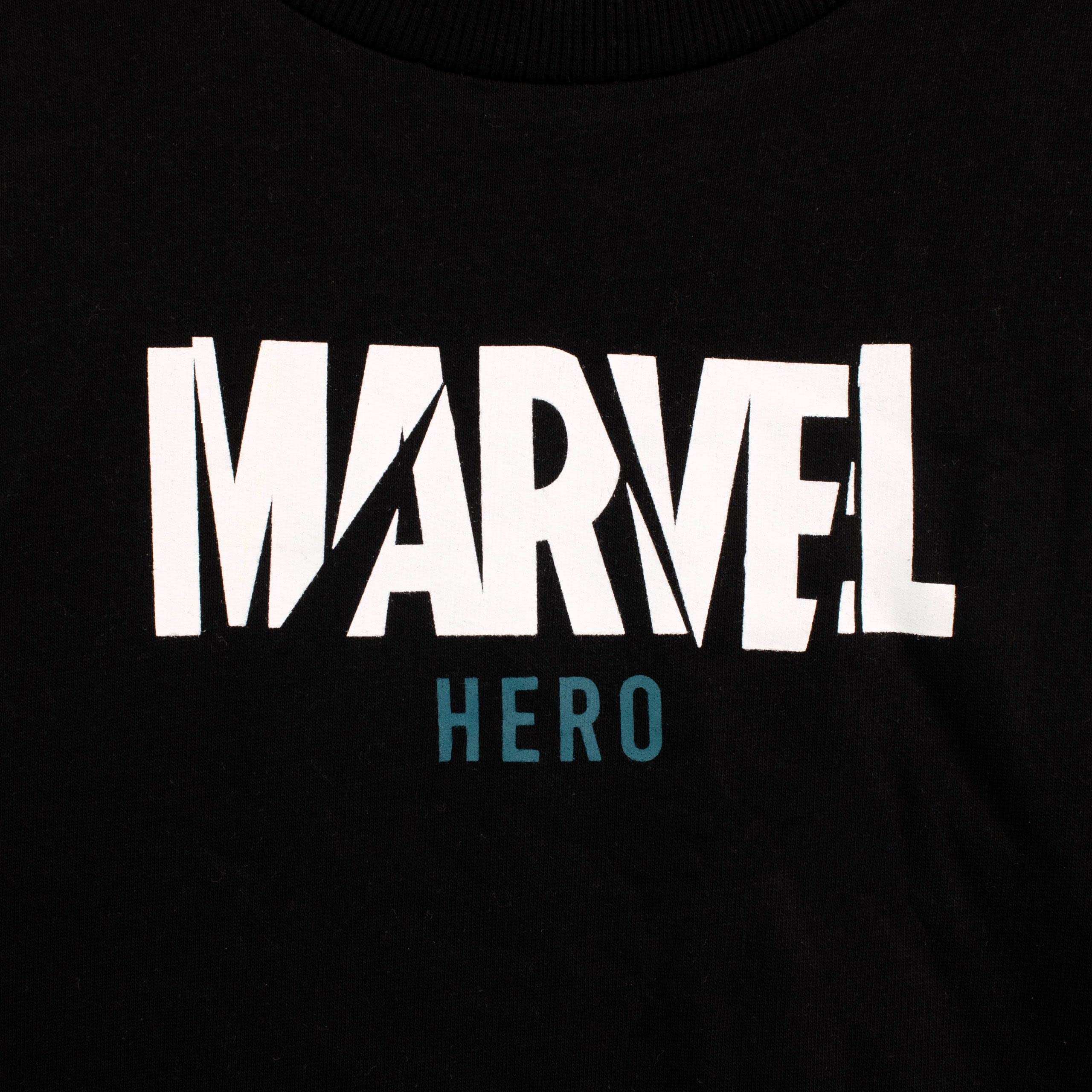 Marvel Felpe Ragazzi Avengers Nero 7-8 Anni