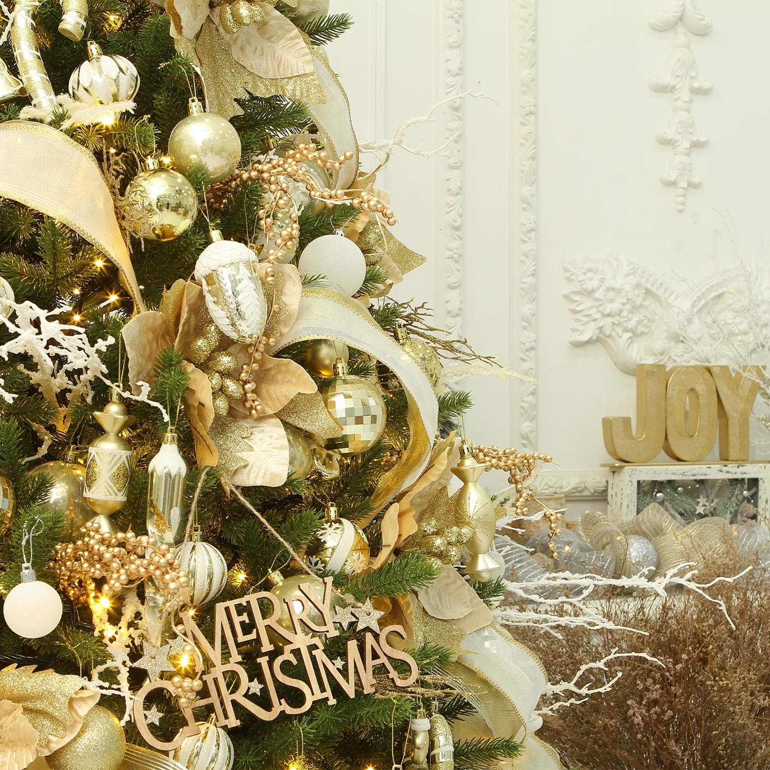 Get Special Price Sea Team 155-Pack Assorted Shatterproof Christmas Ball Ornaments Set Decorative Baubles Pendants with Reusable Hand-held Gift Package for Xmas Tree (Red, 155) Crazy Deals Sea Team 155-Pack Assorted Shatterproof Christmas Ball Ornaments Set Decorative Baubles Pendants with Reusable Hand-held Gift Package for Xmas Tree (Red, 155)