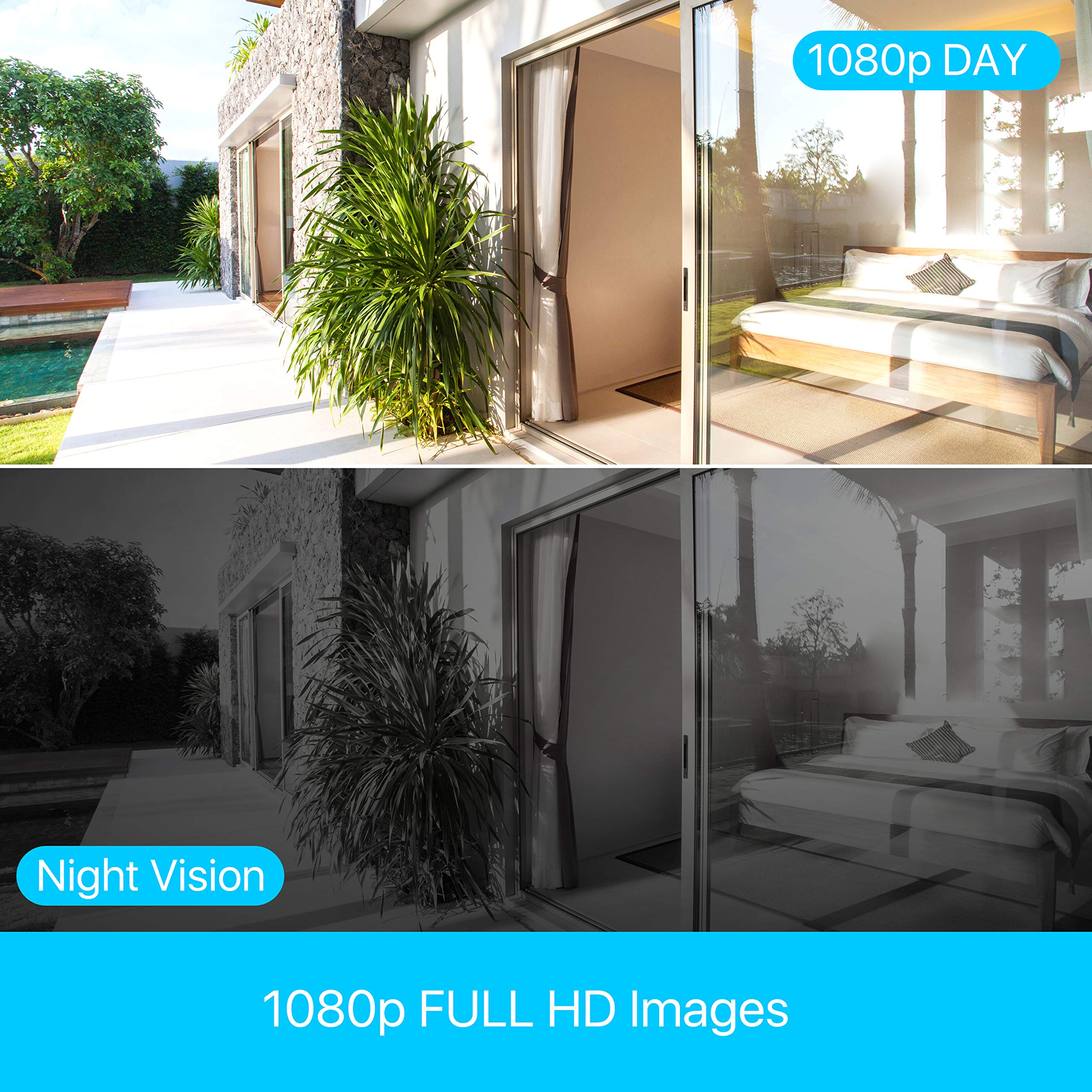 Anlapus 1080P H.265+ 8 Canales Video Grabador de Vigilancia DVR para Kit de Cámaras de Seguridad, Detección de Movimiento, Acceso Remoto P2P