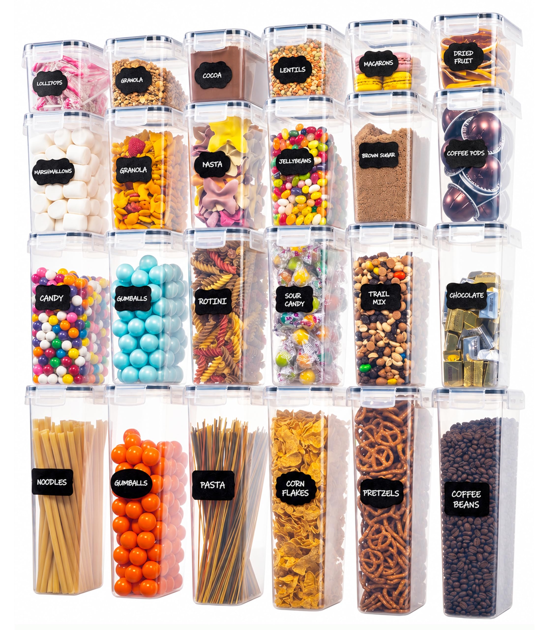 Oizeir 24-Piece Airtight Food Storage Containers