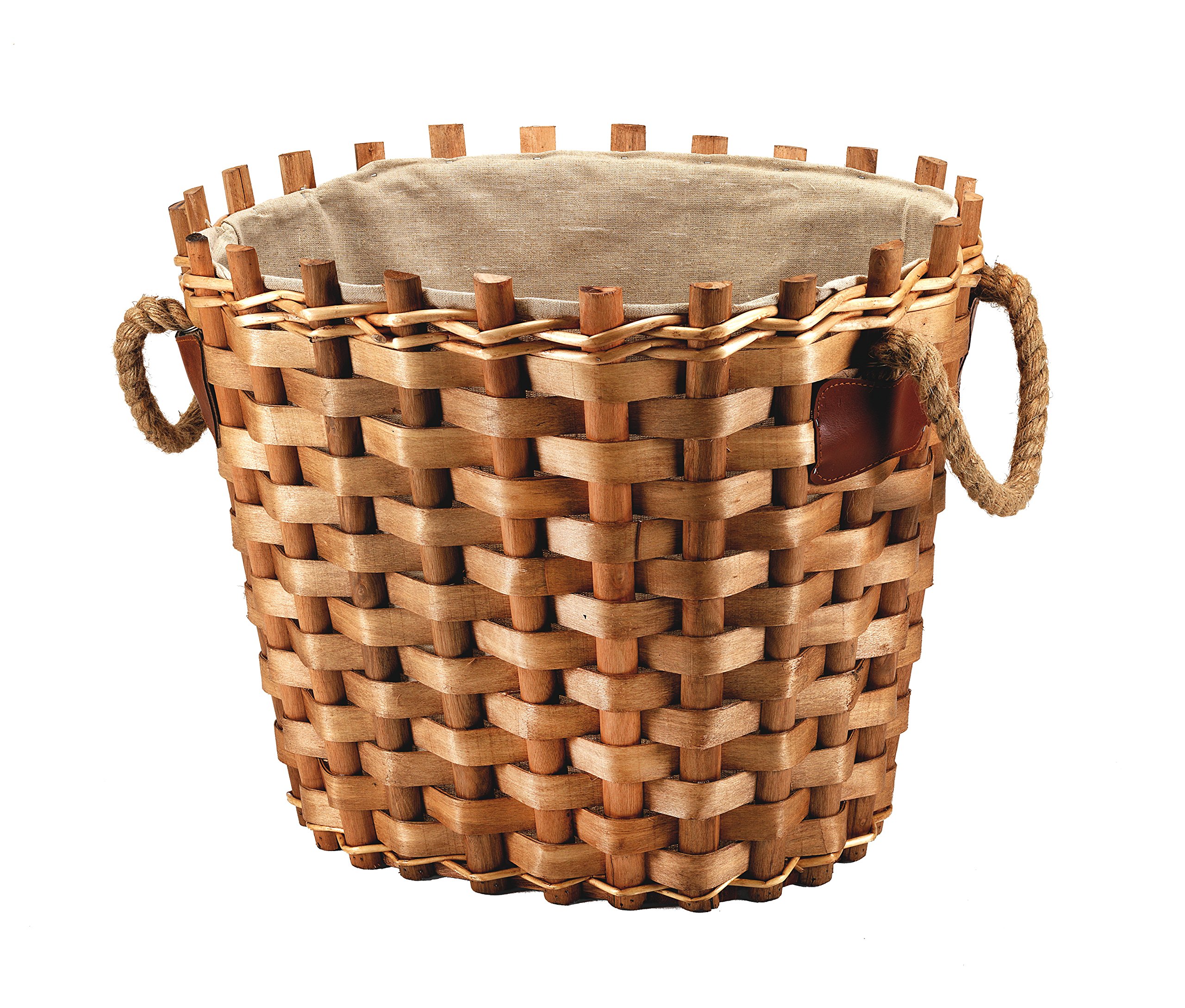 Linea Garden Friend Cesto portalegna Foderato Forma Ovale