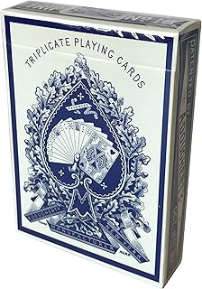 A. Dougherty No.18 Triplicate Dragon Back Playing Card Restoration, Blue