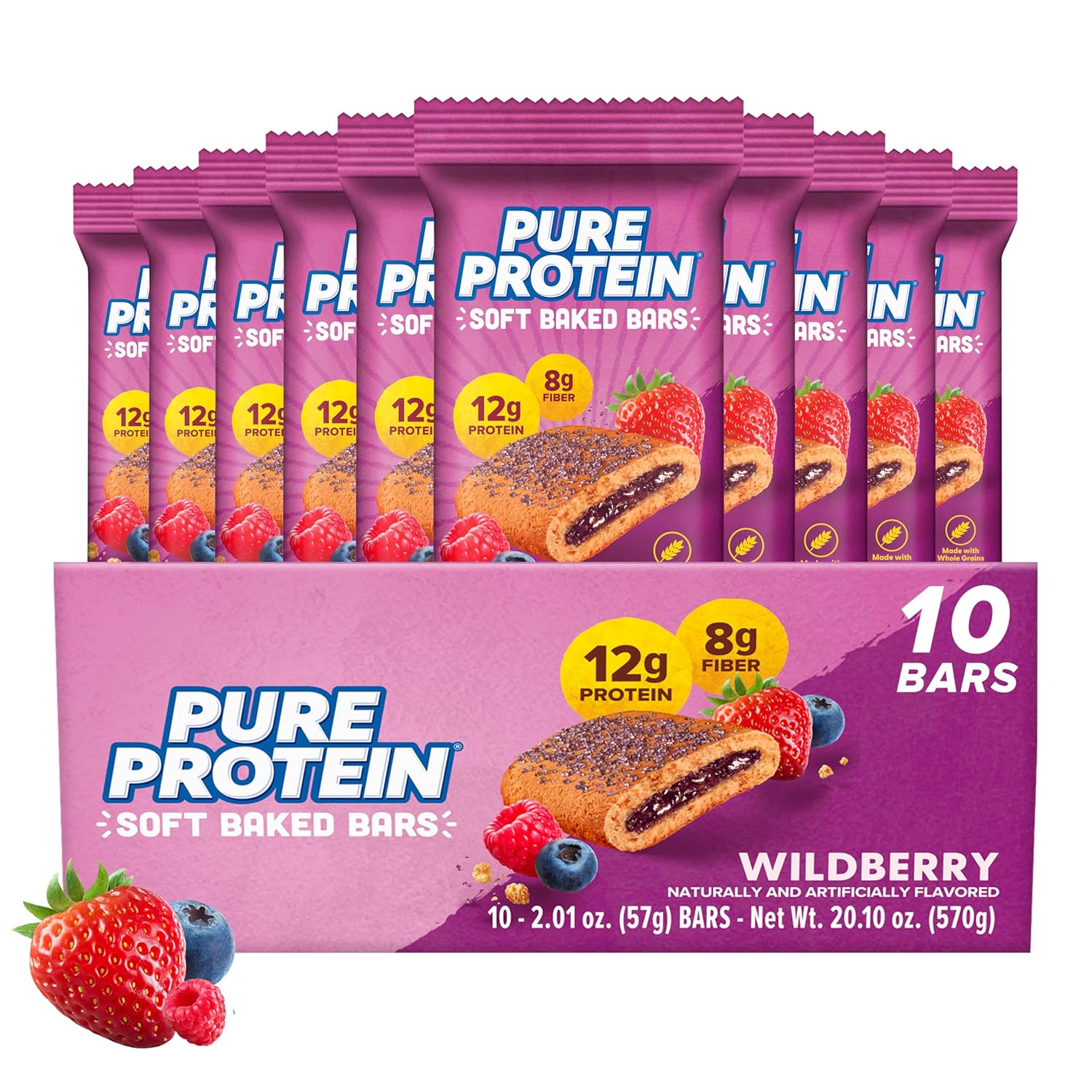 Pure Protein Wildberry Soft Baked Protein... Pure Protein Wildberry Soft Baked Protein...