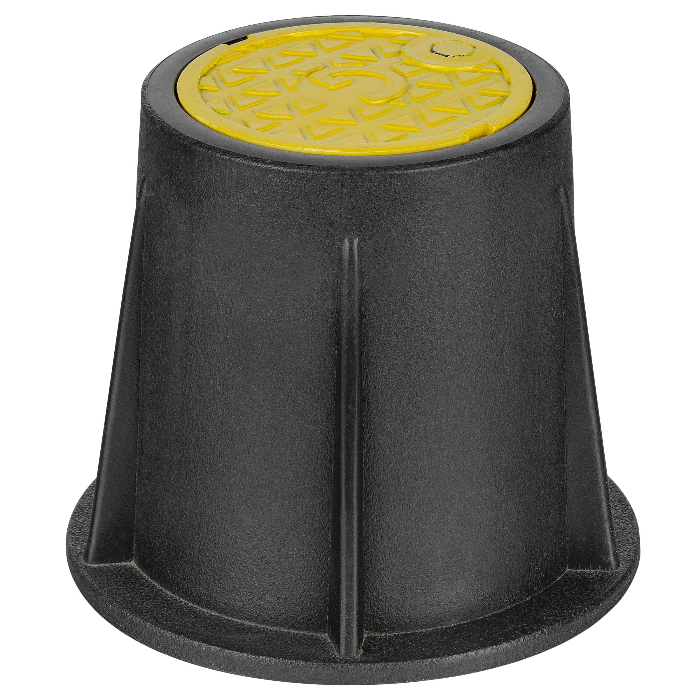 Pl Black Gas Stop Tap Box Surface Box Stop Cock Box Valve Box With Plastic Lid H=150Mm