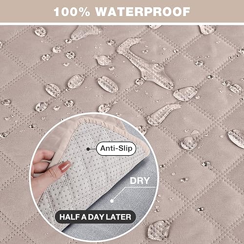 Miniatura 2 de TAOCOCO Fundas de sofá reclinable para sofá de 3 plazas, funda de sofá para mascotas para sofá reclinable de 3 asientos, funda de sofá reclinable