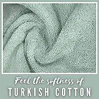 Vista 5 de Juego de 2 toallas de baño de lujo de La Hammam para baño, spa, gimnasio, ducha, piscina, dormitorio universitario Toallas de baño turcas