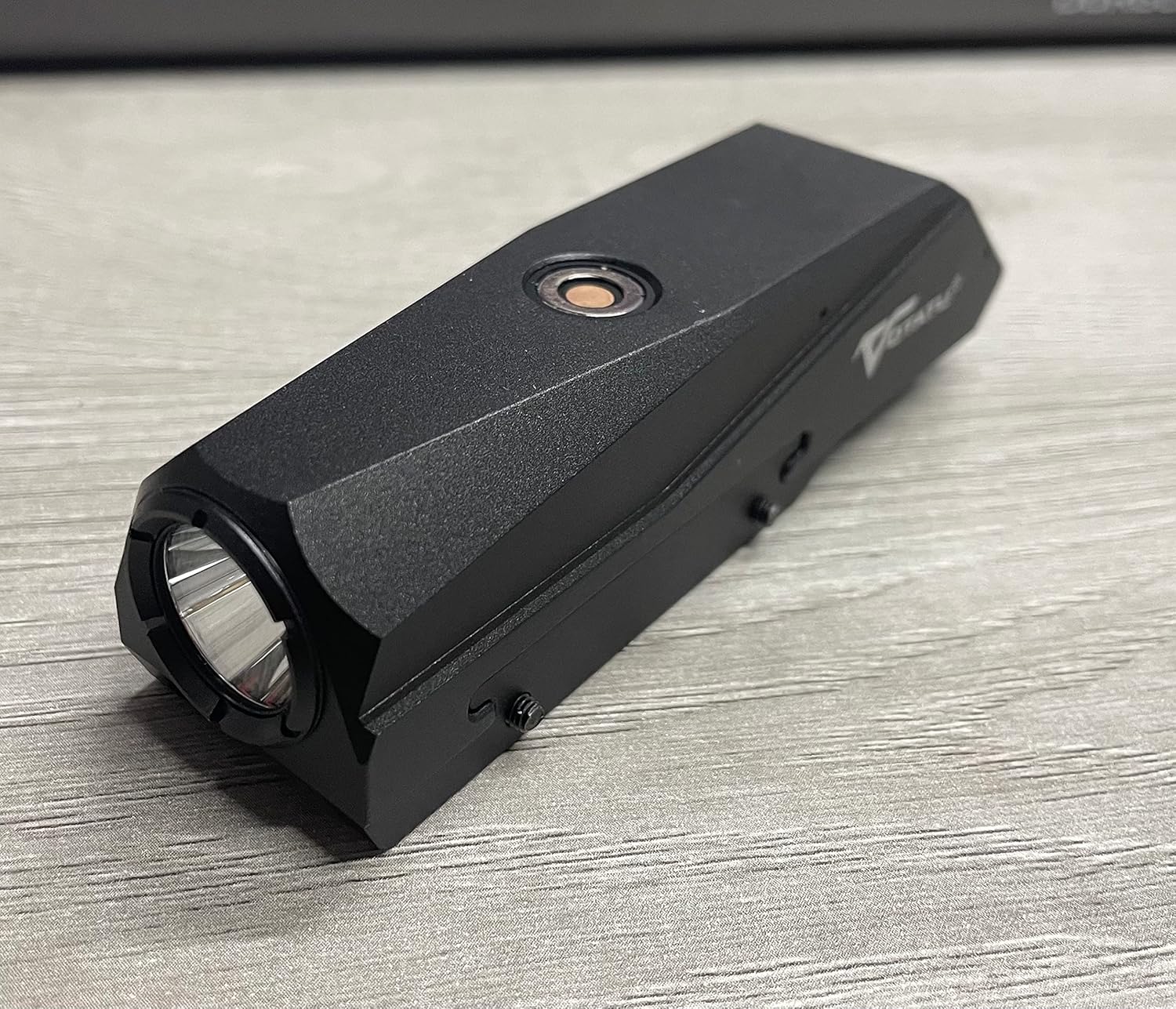 VOTATU PL50 Tactical Flashlight for Rifle - 1450 Lumens Weapon Light Compatible with Picatinny Rail, Magnetic USB Rechargeable, High/Low Modes