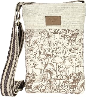 Boho Printed Crossbody Bag-Brown