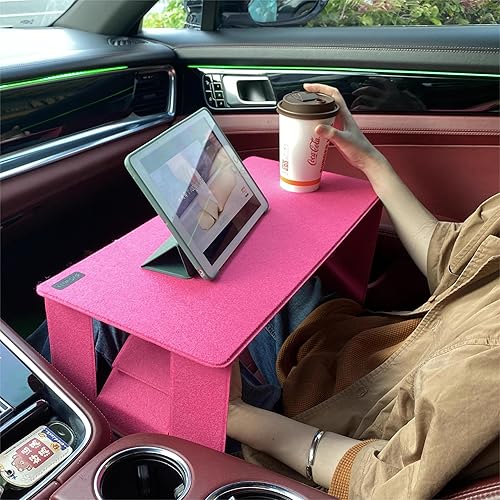 Miniatura 2 de M Lap Desk - Escritorio plegable para cama, mini mesa portátil y ligera para estudio y lectura, mini mesa de picnic, se pliega por la mitad con