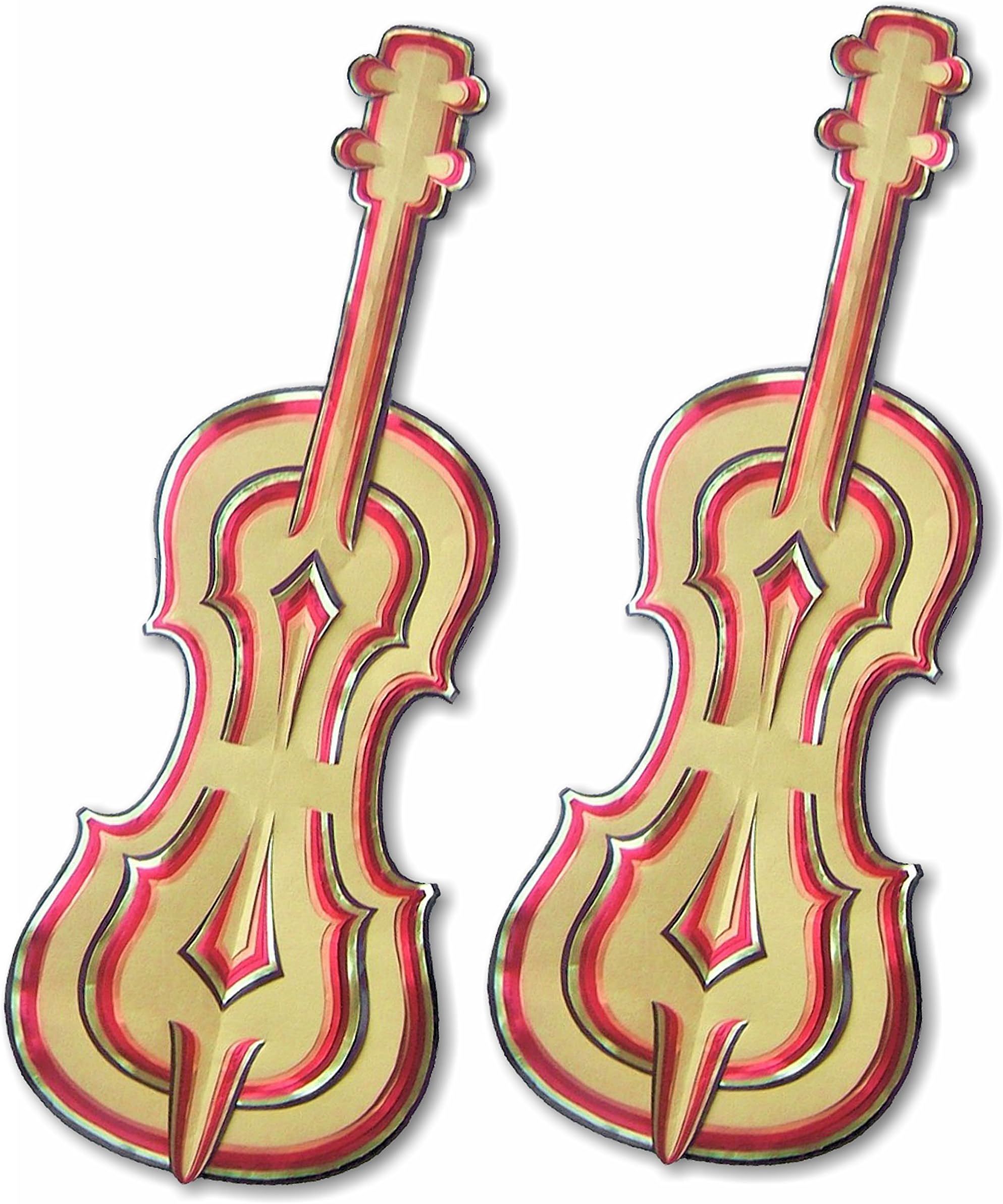 SUKKAH STAR DIY PAPER CRAFT KIT, SET OF 2 FIDDLES 6 COLORS, Style # 9603, 5X14 INCHES, AGES 12 & Up