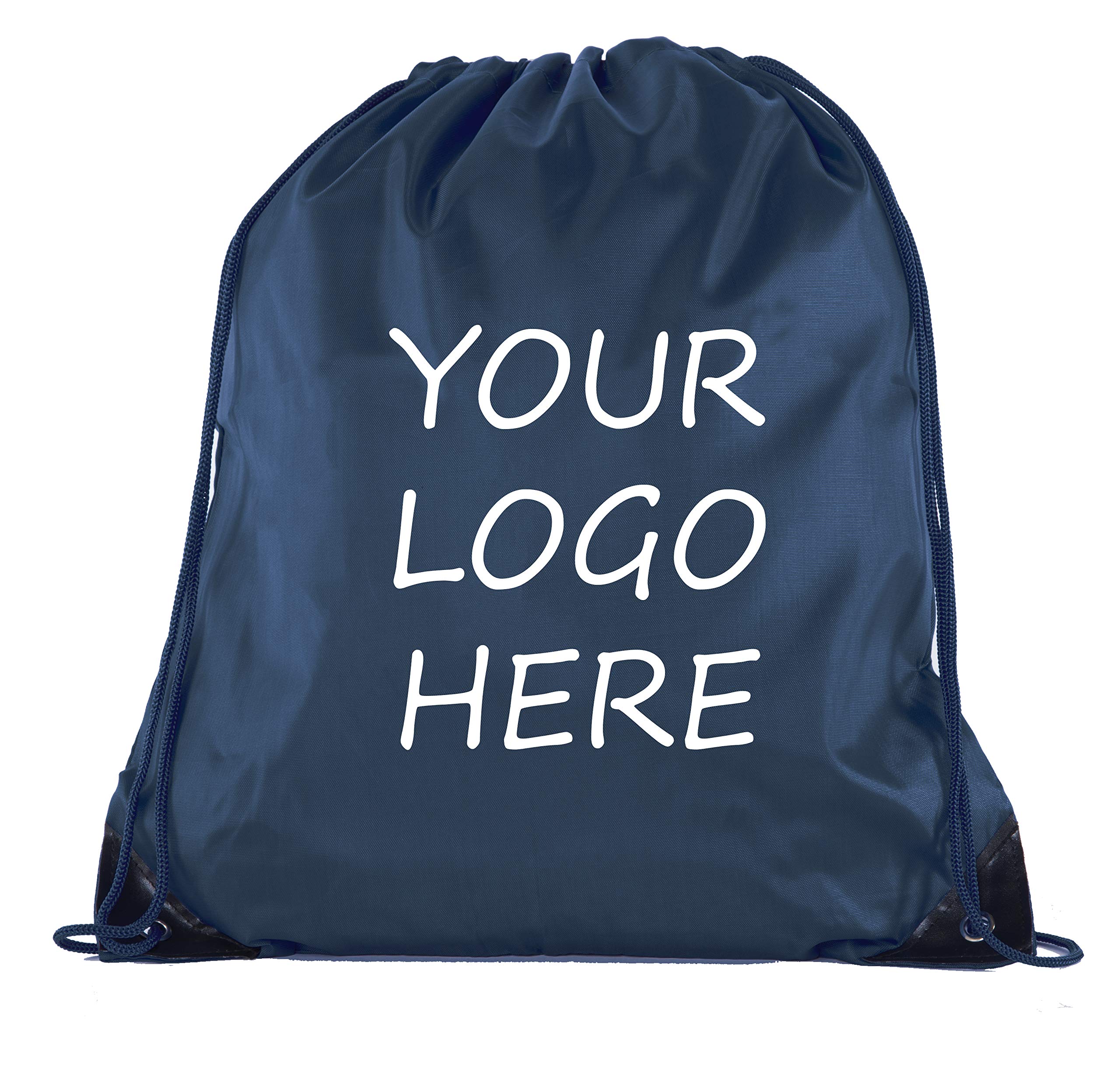 Mato & Hash Custom Bags With Your Logo | 100PK Promotional Drawstring Backpack - 100PK Navy CE2500