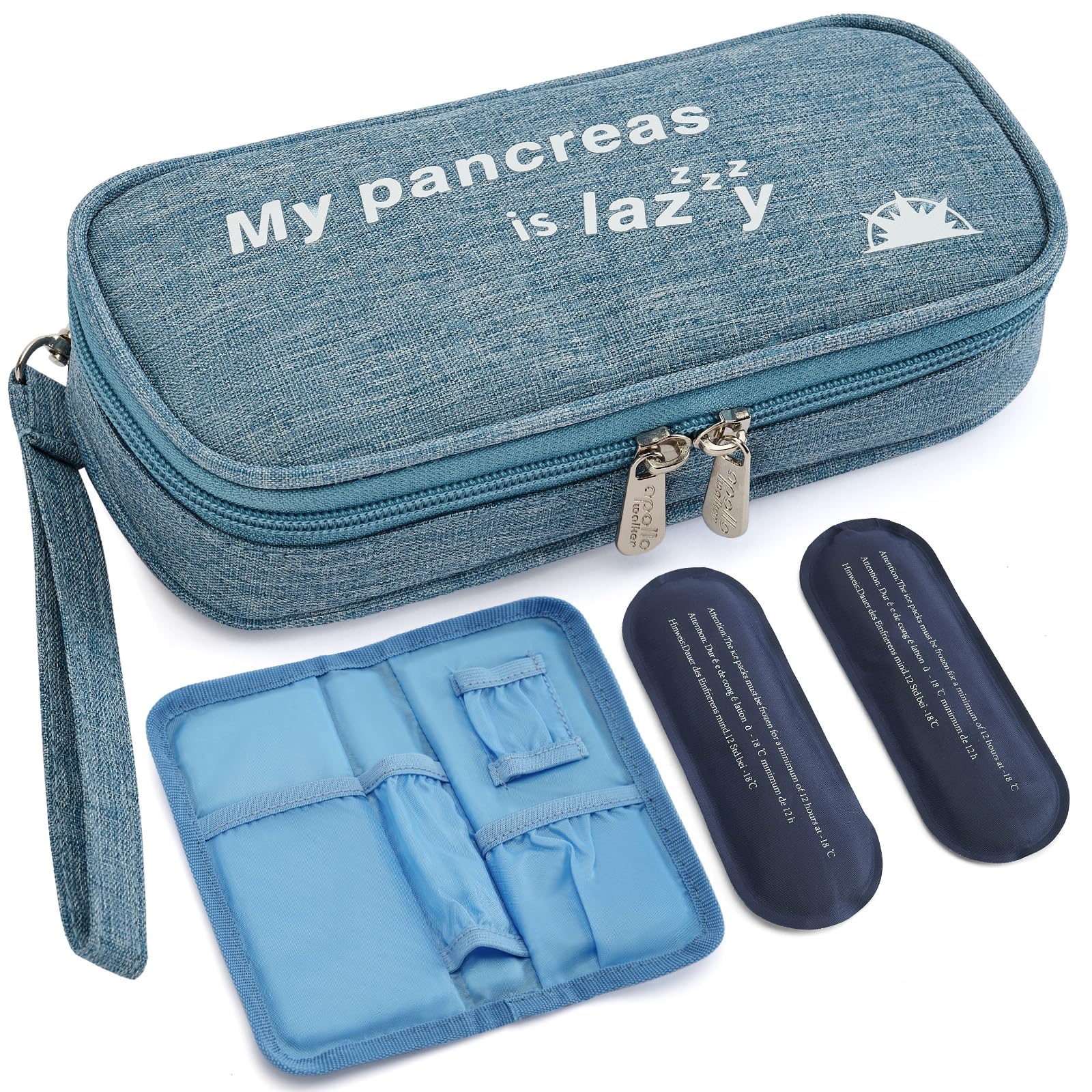 apollo walker Insulin Cooler Travel Case with Ice Packs and Insulation