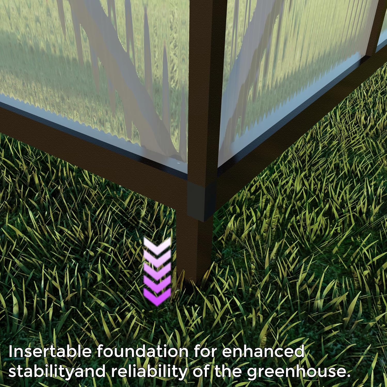 CQZY 8x10 FT Greenhouse for Outdoors,Green House for Outside,Dark Gray