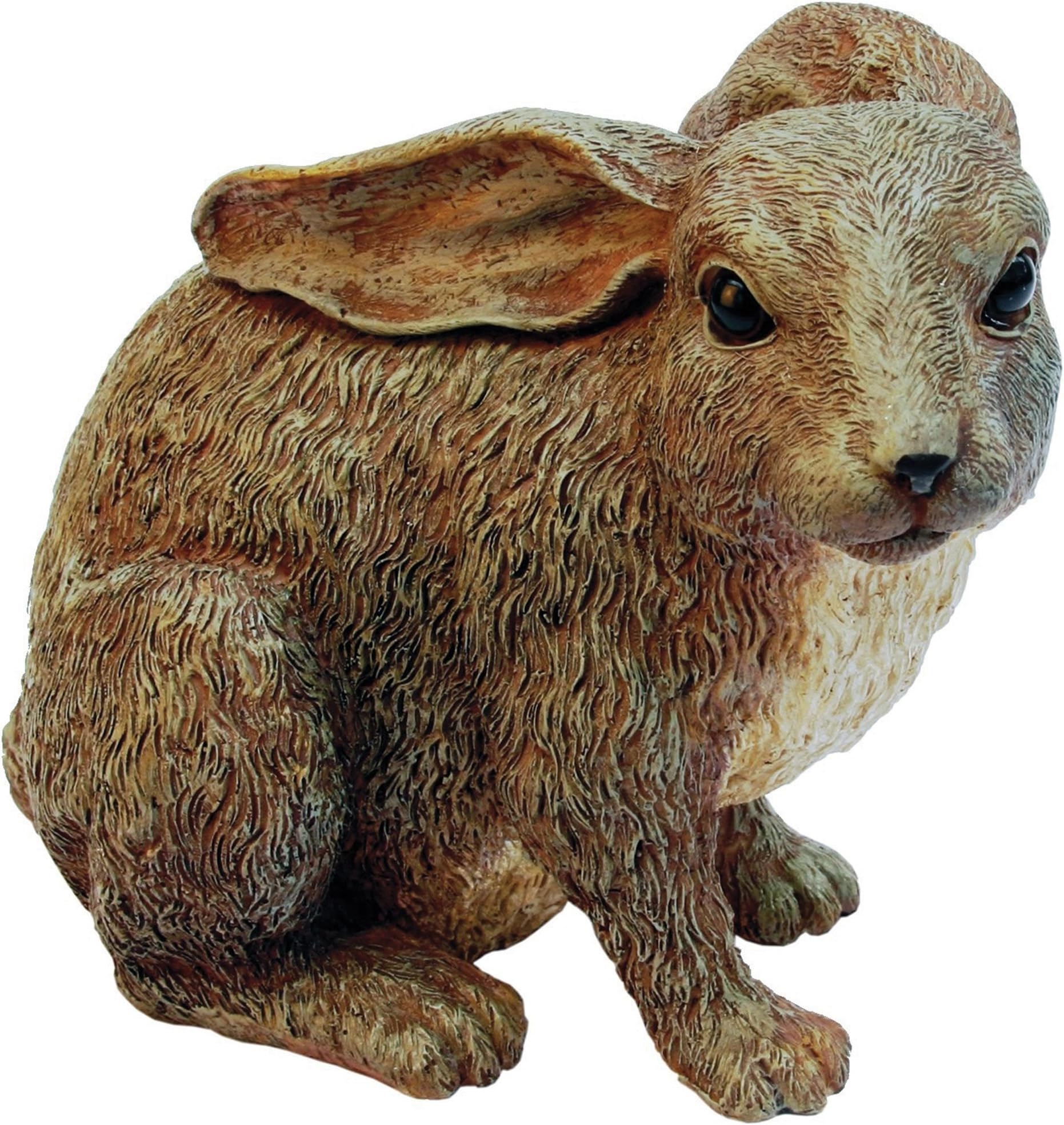Junior Rabbit Brown Rabbit Family by Michael Carr Designs - Outdoor Rabbit Figurine for gardens, patios and lawns (507012BGY) Gray