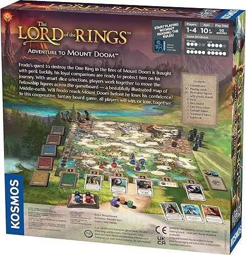 Miniatura 3 de El Señor de los Anillos Aventura al Monte Doom  Juego Familiar  Juego Cooperativo  Juego de Estrategia