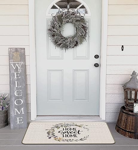 Miniatura 4 de Home Sweet Home Felpudo – Tapete antideslizante de bienvenida de 17 x 30 pulgadas para entrada interior, tapete de bienvenida al aire libre, tapete
