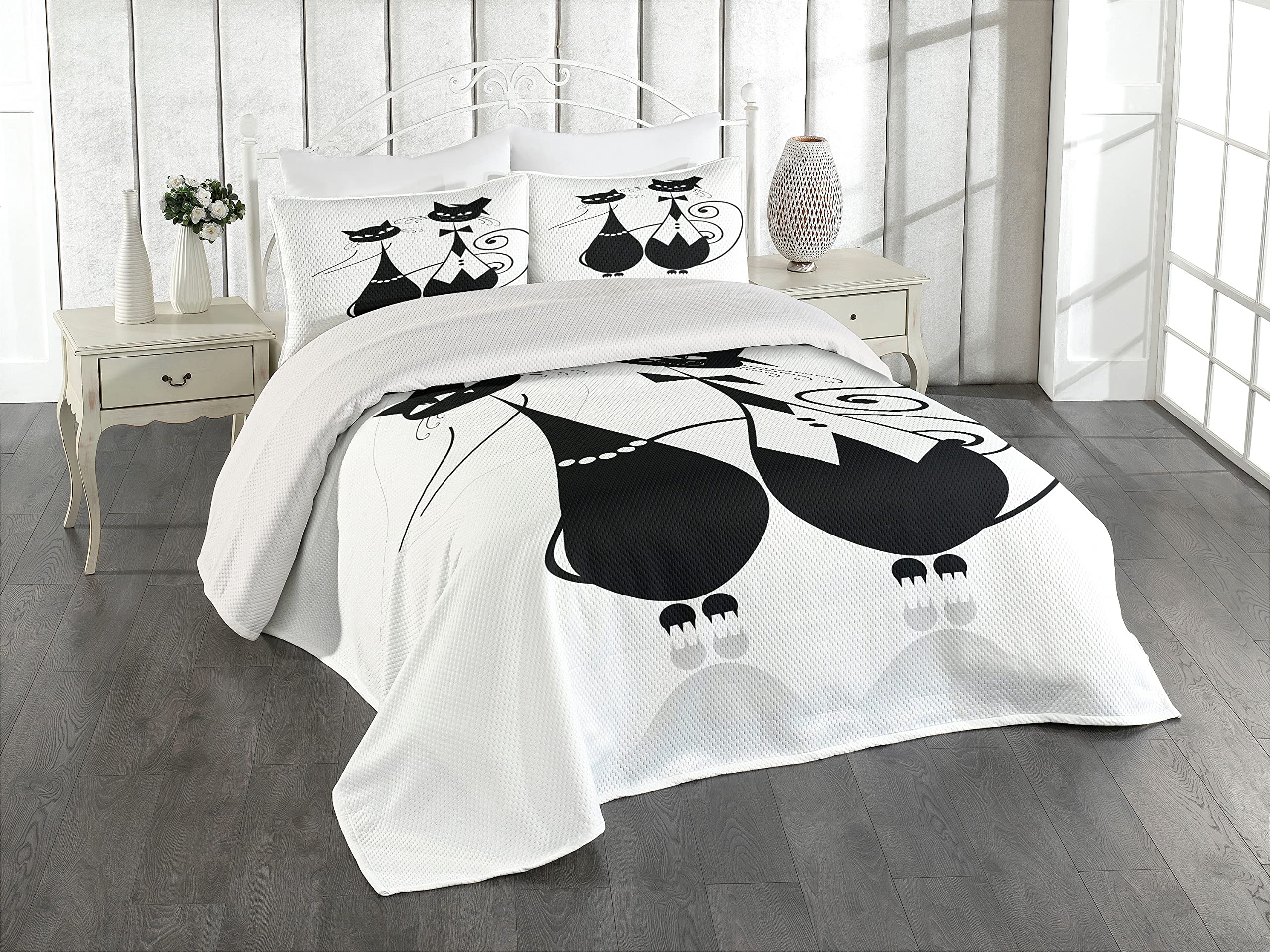 Colcha de boda King Lunarable para transformar su habitación en un hotel
