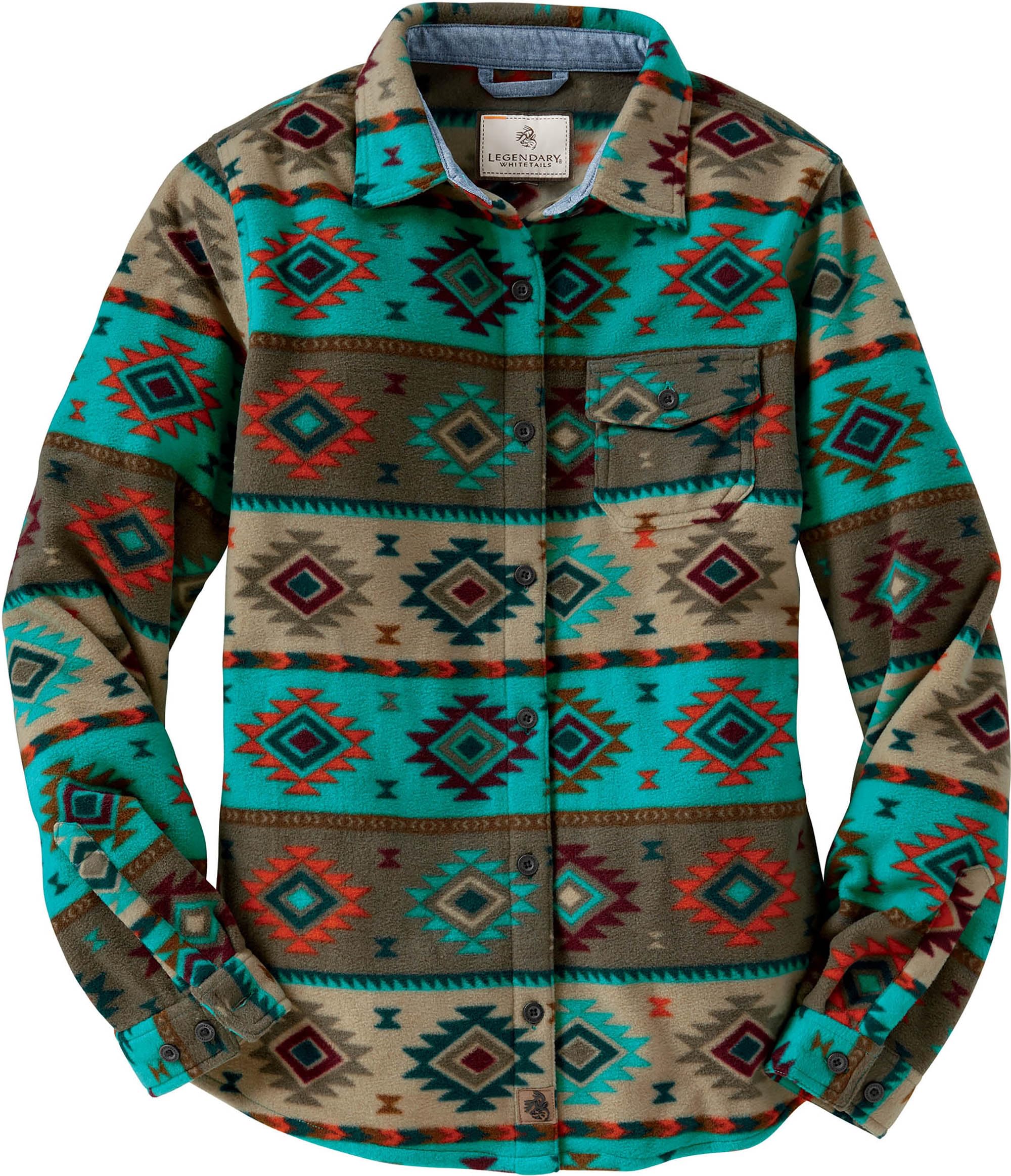 Legendary Whitetails Women's Trail Guide Fleece Button Down Shirt