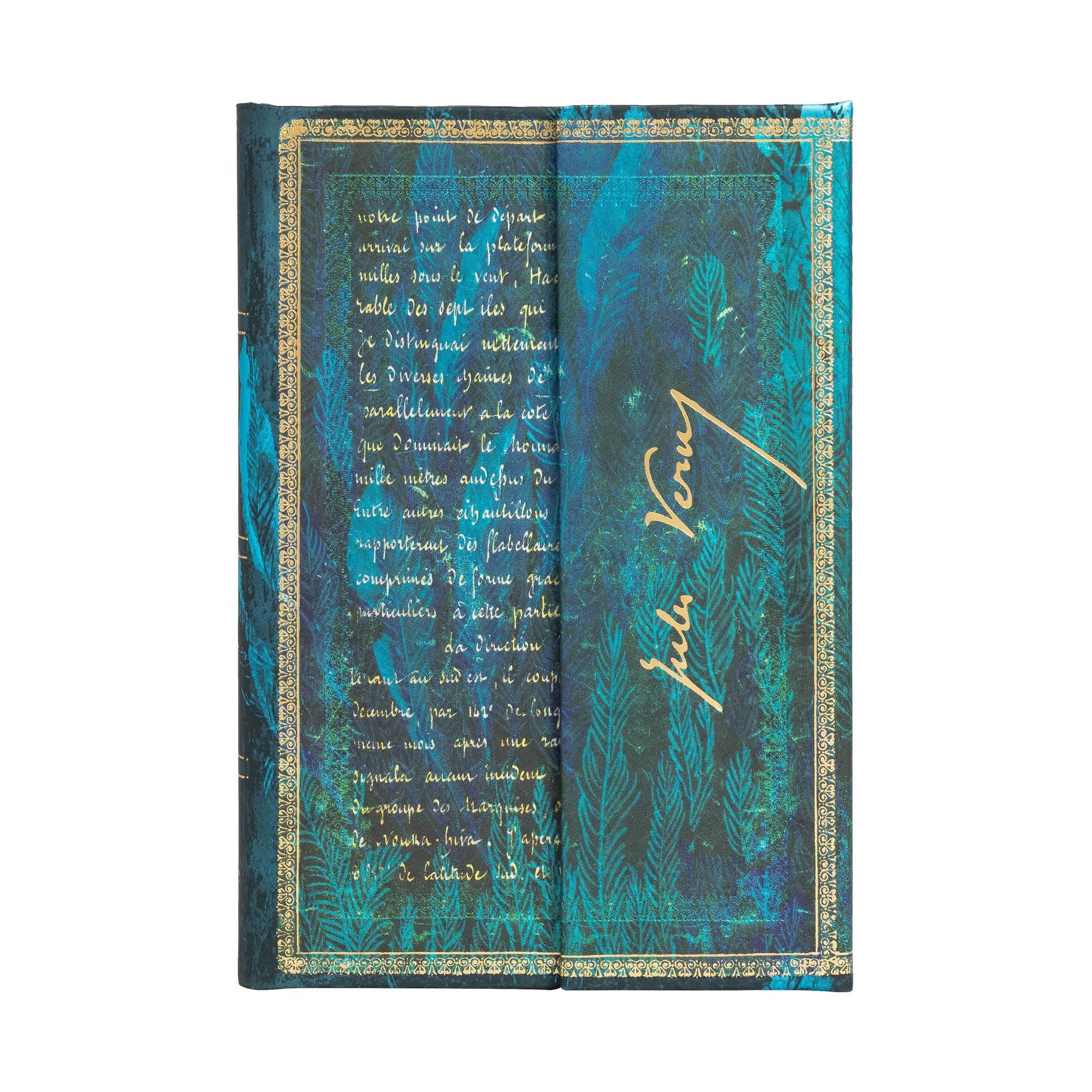 Paperblanks Cuadernos de Tapa Dura Verne, Veinte Mil Leguas | Rayado | Mini (100 × 140 mm)