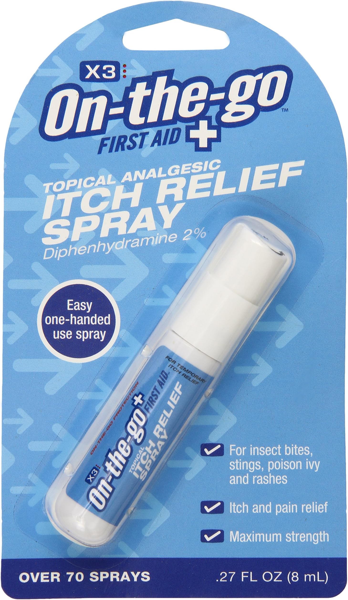 11021 On The Go First Aid Topical Itch Relief Spray (Pack of 6)