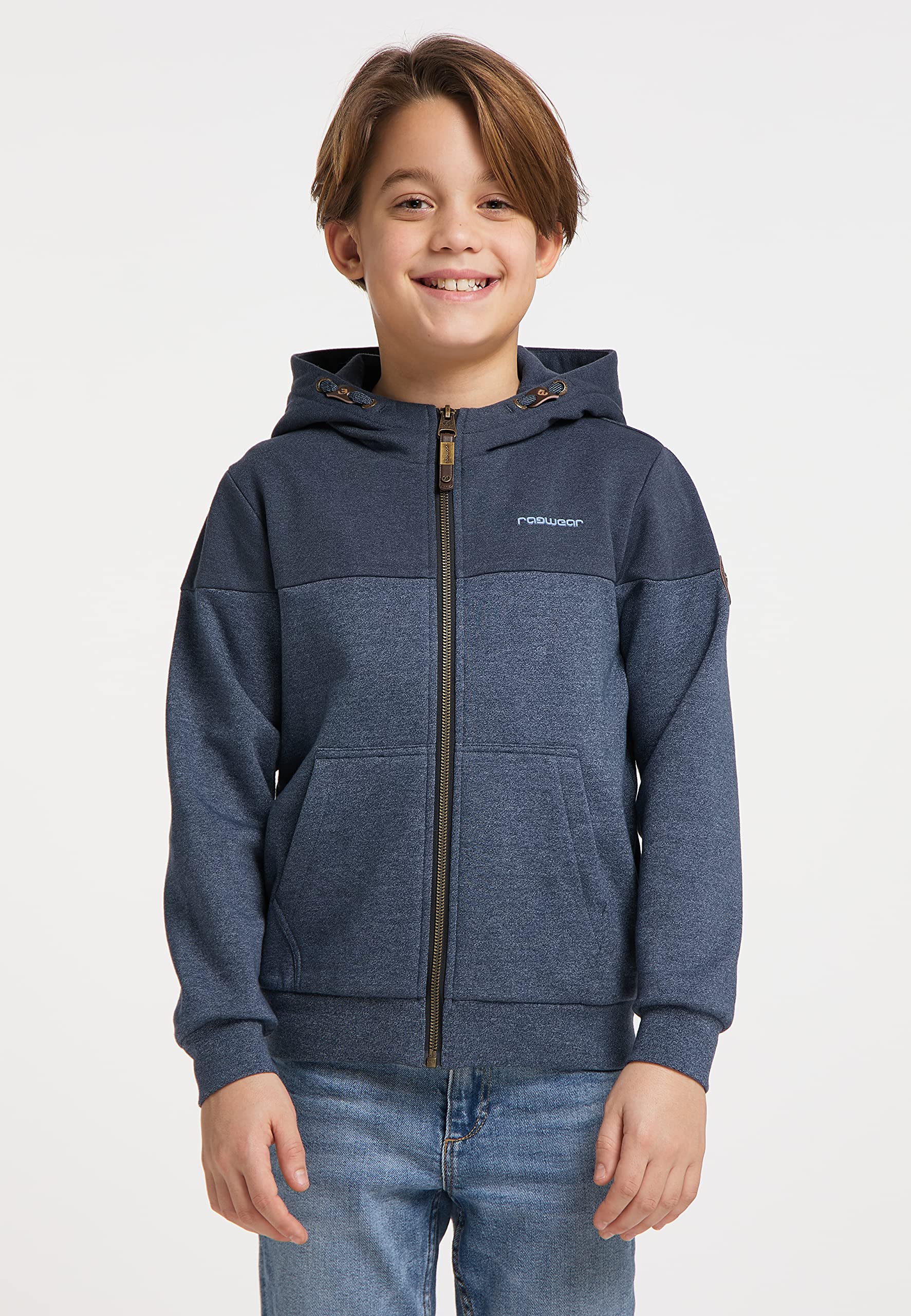 Ragwear Jungen Sweatjacke Lajda Jacke Übergangsjacke Cardigan Kinder Sweater Hoody Kapuzenpullver Baumwoll Outdoorjacke