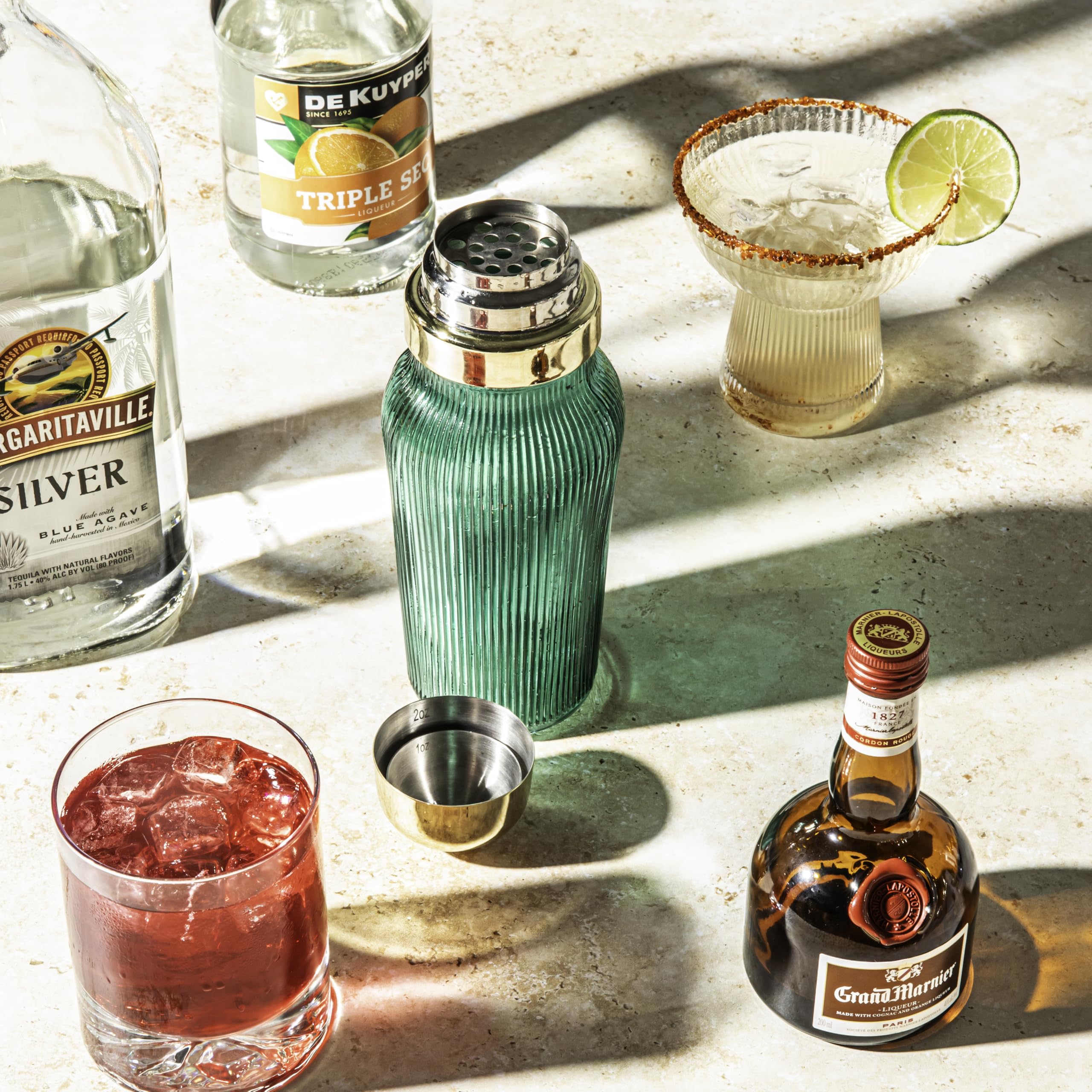 Amazon.com: The MixMaster Cocktail Shaker with Strainer and Jigger