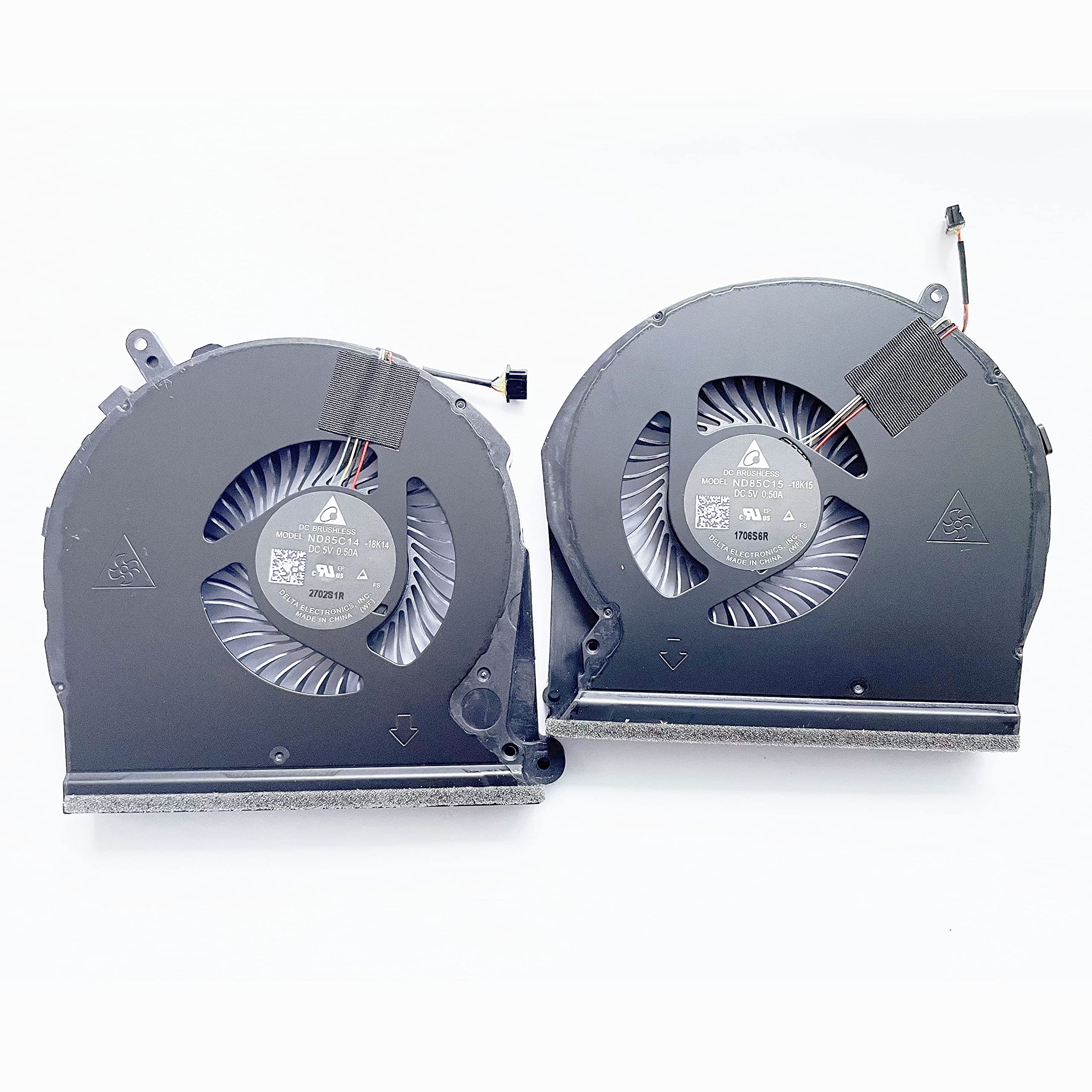 Ventilateur de refroidissement CPU + GPU de rechange pour HP Gaming Pavilion 17-CD 17-CD0010TX 17-CD0022TX 17-CD0026 TPN-C142 Series ND85C15-18K15 ND85C14-18K14 9116FPR 0X07SBR L568773-001