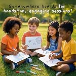 Board Geeks 25 Pack Dry Erase Lapboards 9 inch by 12 inch Large Whiteboard White Board Set Great for Teachers, Students, Children, Classroom Reusable, Durable, Portable, Single Sided Whiteboard
