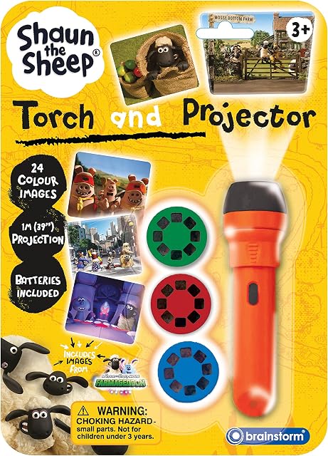 Brainstorm Toys Shaun the Sheep Torch and Projector, from Aardman