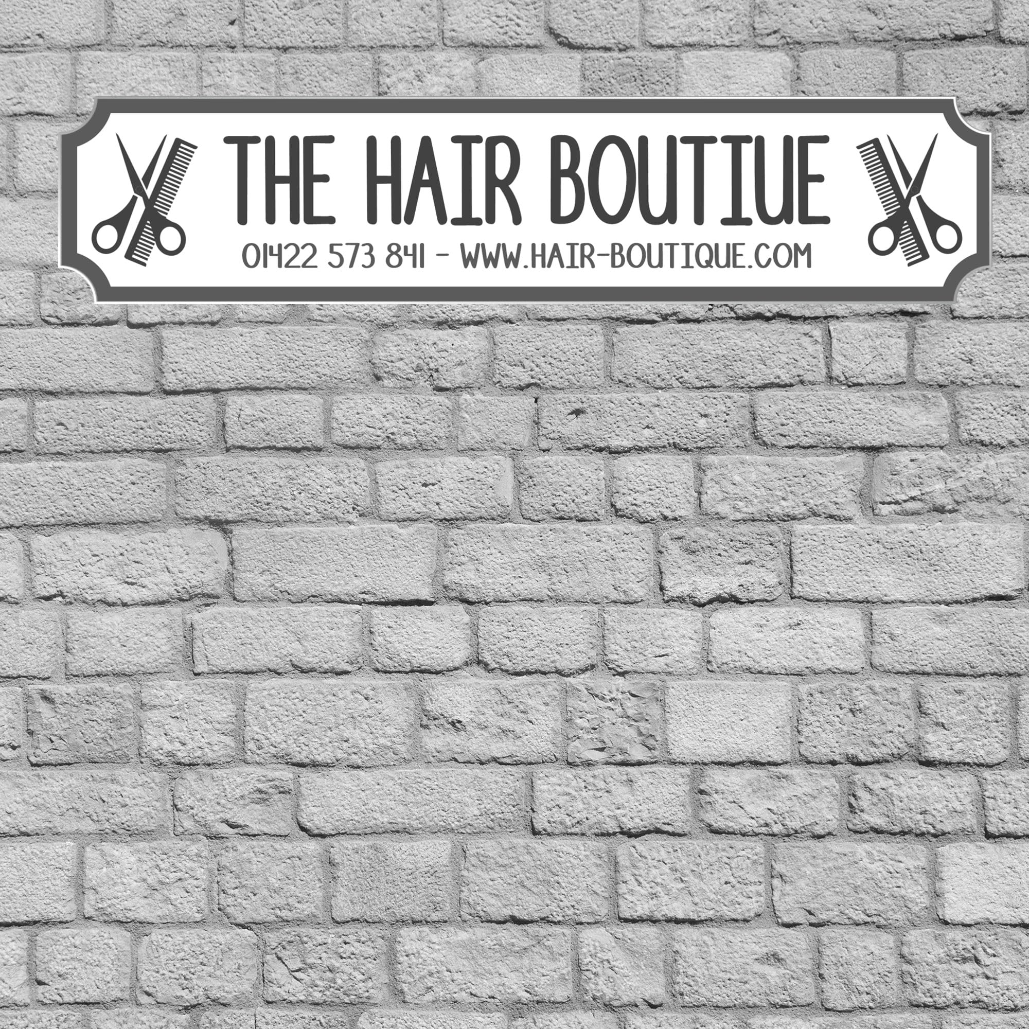 Custom Handmade Business Street Signs - Unique Hairdressers, Barber, Beauty Salon & Aromatherapy Business Name & Details Signs (Hair Salon, Acrylic - Extra Large 590mm x 130mm)