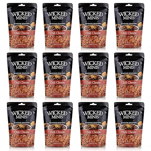 Miniatura 14 de Wicked Minis - Galletas de sopa y ostras – Mini sopa inflada con sabor a salina y salada, mezcla de aperitivos salados, ensaladas de picatostes