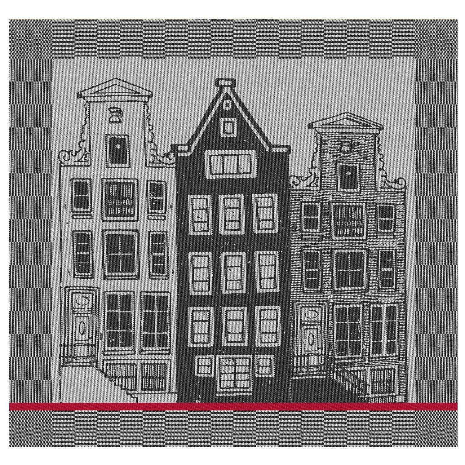 Ddddd Torchon Canal 60x65cm noir 6pcs
