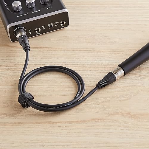Miniatura 24 de Yaxa Basics XLR - Cable de micrófono para altavoz o sistema PA, todos los conductores son de cobre, revestimiento de PVC de 15/64 pulgadas, 25