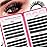 Lash Clusters Fluffy Lashes 40D60D80D100D Lash Clusters Kit D Curl Eyelash Extensions Kit Dramatic Volume 10-16MM Ultra-Thin Band for Beginners
