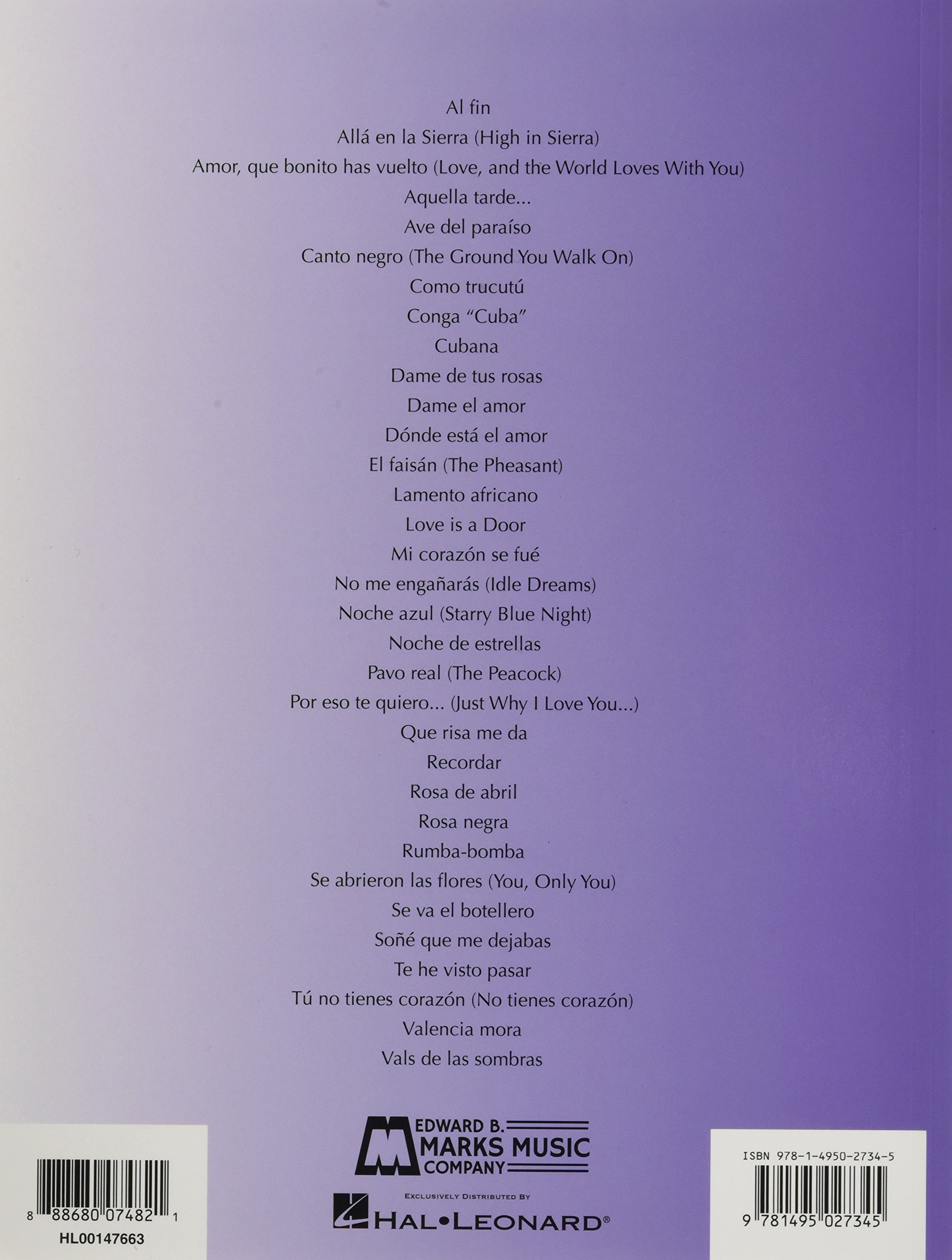 Songs of Ernesto Lecuona: 33 Songs for Voice and Piano
