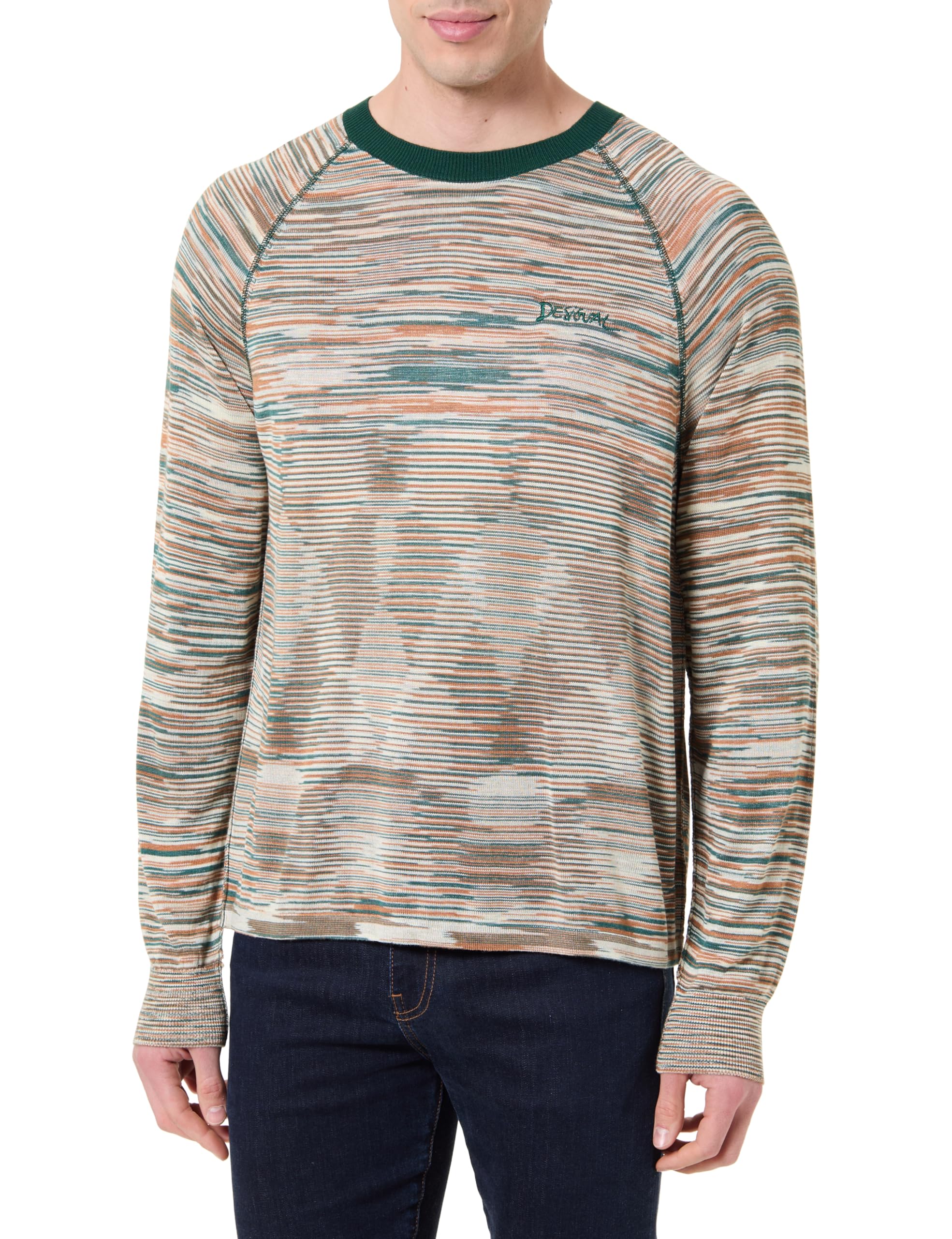 Desigual Man Template 1 Colour New, 1001 Crudo, L, White, L