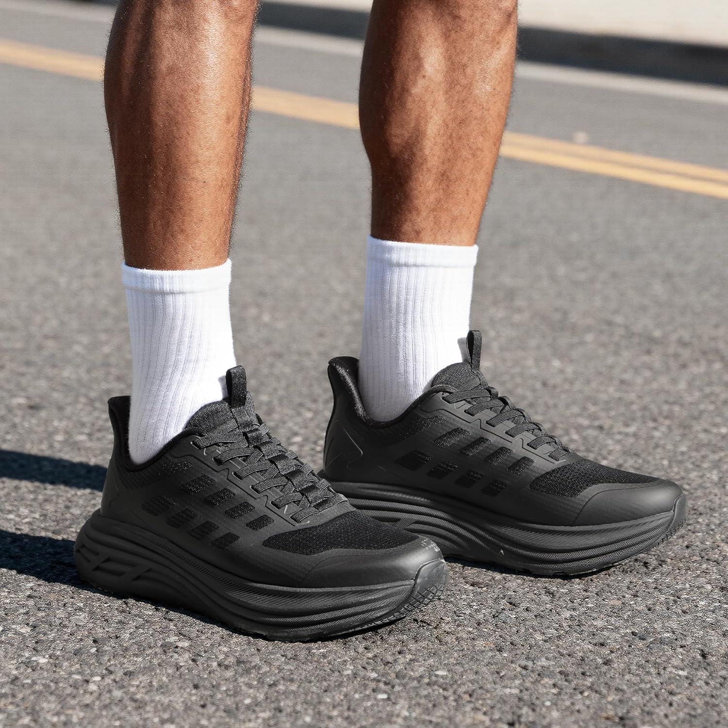 NORTIV 8 Men's Slip On Walking Shoes Cushioning Hands Free Non Slip Comfortable Workout Running Tennis Jogging Athletic Gym ActiveFloat Fashion Sneakers - Image 2