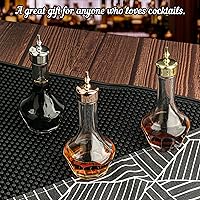 Vista 7 de Bitters Bottle Set of 3, Glass Dasher Bottle 1.7oz, Decorative Professional Bar Tool for Cocktail Great for Bartender Home Bar Restaurant with Alloy