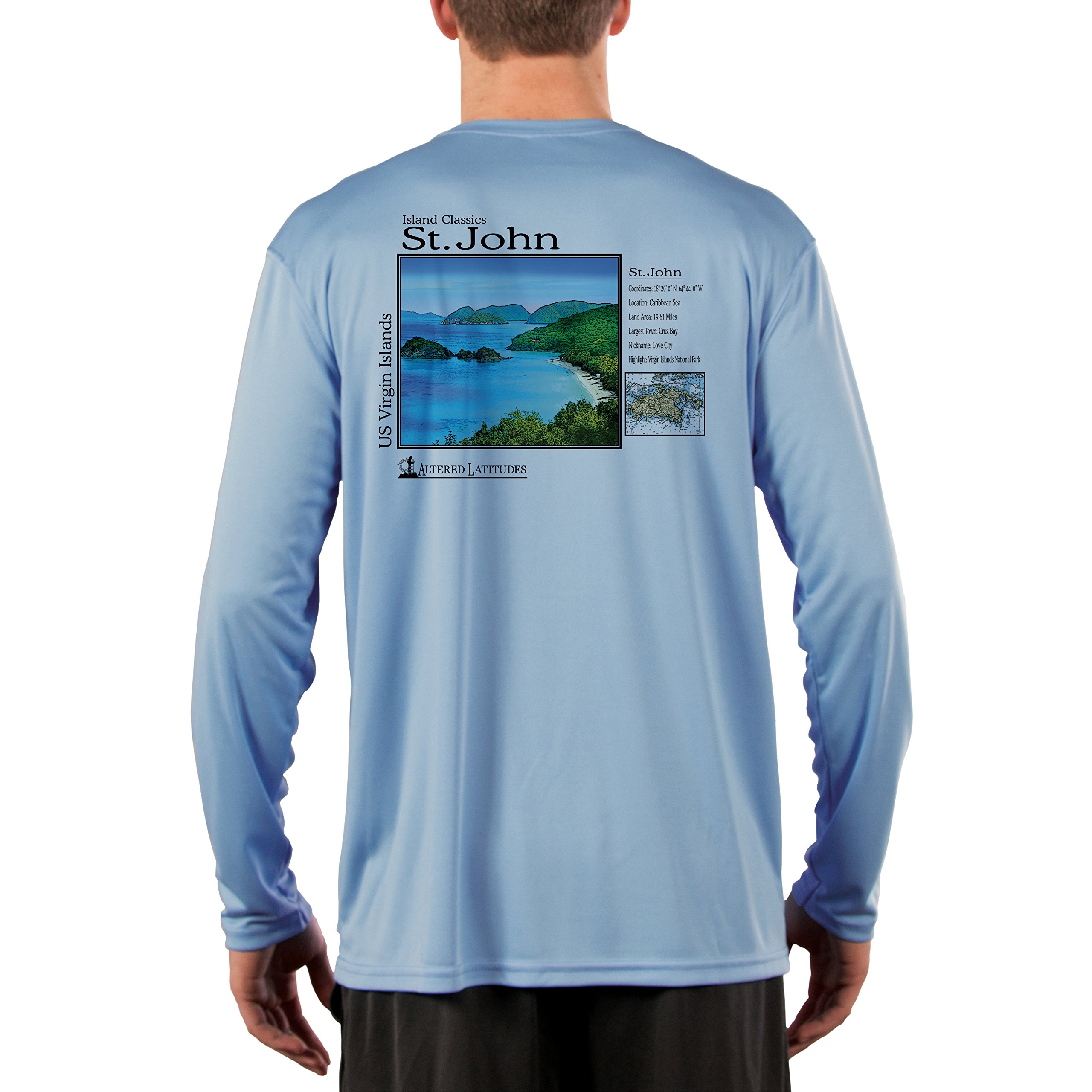 Island Classics St. John Men's UPF 50+ Sun Protection Long Sleeve T-Shirt