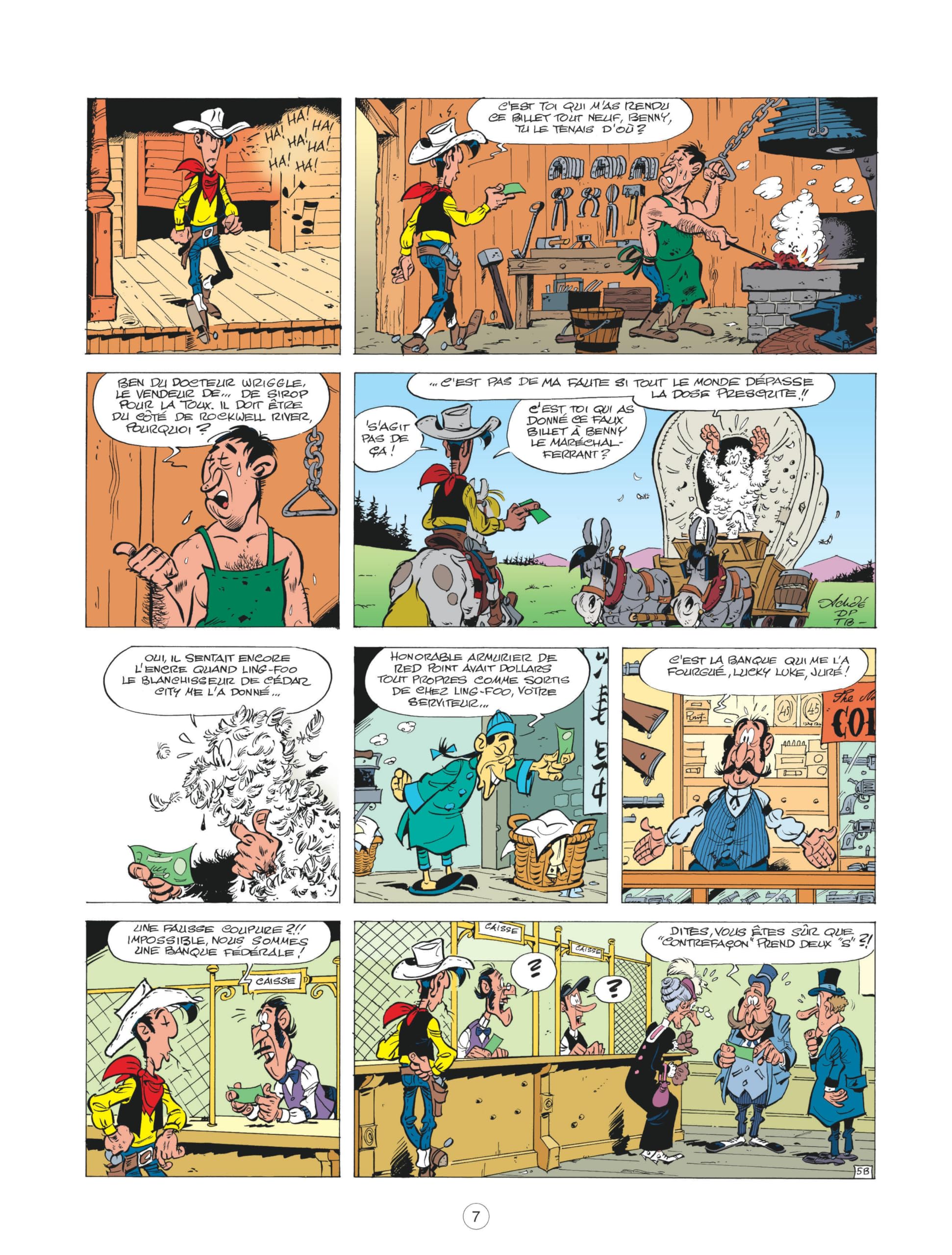 Les Aventures de Lucky Luke d'apr�s Morris - Tome 4 - Lucky Luke contre Pinkerton Benacquista Tonino; Pennac Daniel and Achd� - PT05