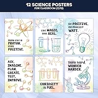 Vista 7 de Decorably 12 pósteres de química de aparatos científicos para aula, 11 x 14 pulgadas, decoración escolar laminada mate, para pasillos, tablones