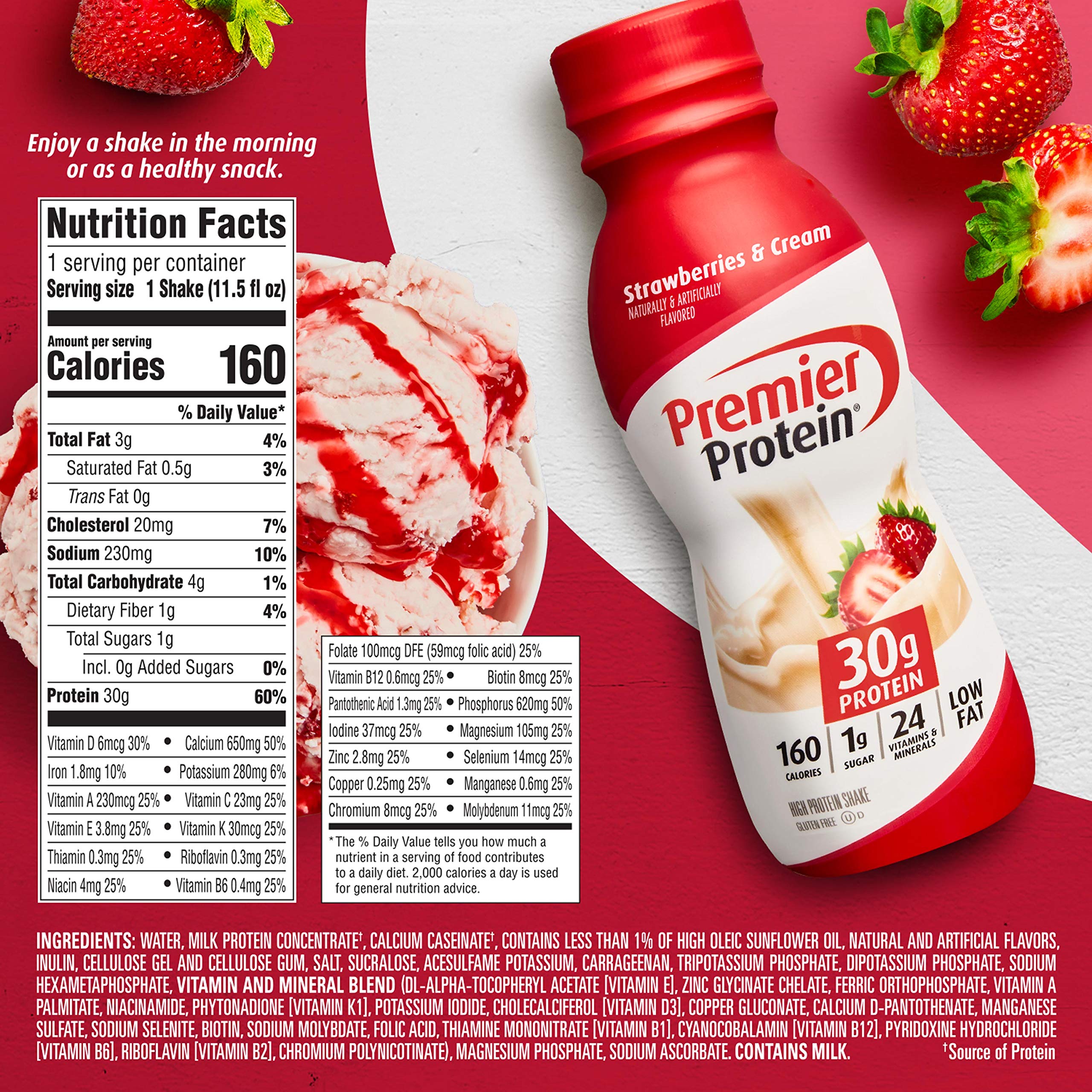 Amazon.com: Premier Protein Shake -24 Vitamins & Minerals ...